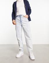 Tommy Jeans cotton skater tapered carpenter jeans in mid wash