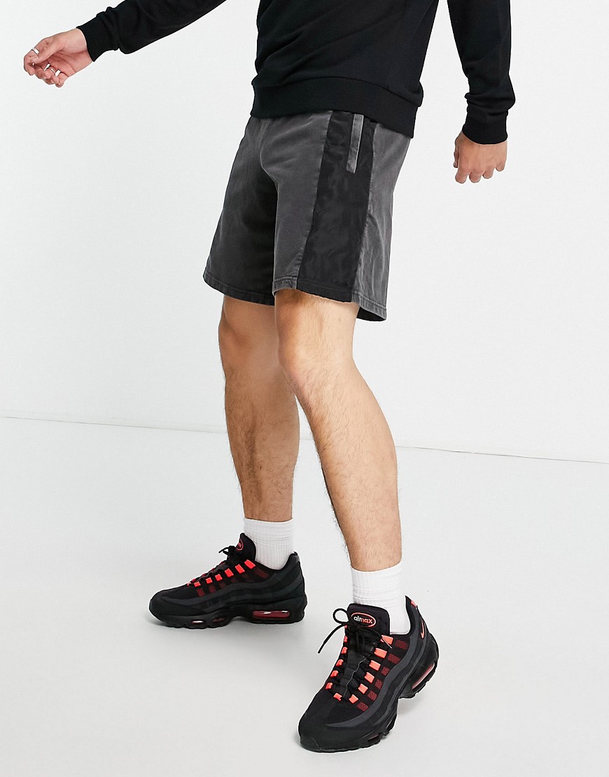 Bolongaro Trevor ryder nylon panel jersey shorts-Black
