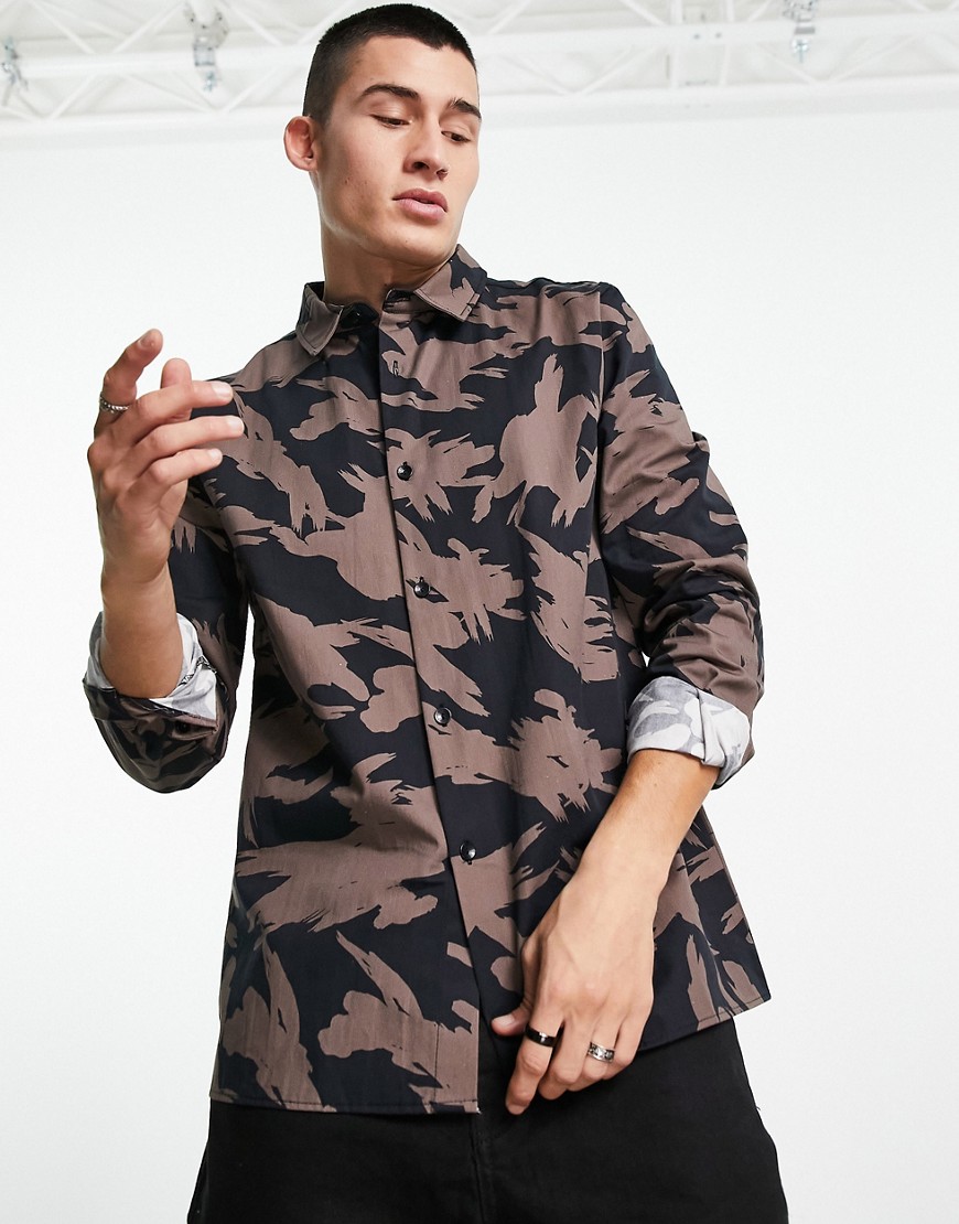 Bolongaro Trevor - Rylan - Skjorte med print-Sort