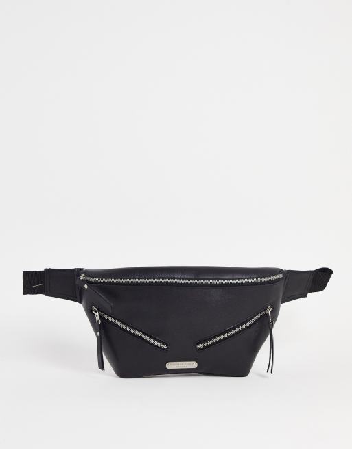Bolongaro Trevor - Sac banane en cuir lisse - Noir