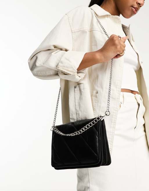 Bolongaro Trevor - Sac porté épaule structuré en cuir matelassé - Noir