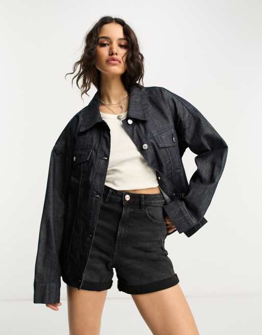 Bolongaro Trevor Sierra oversized denim jacket in 70s indigo