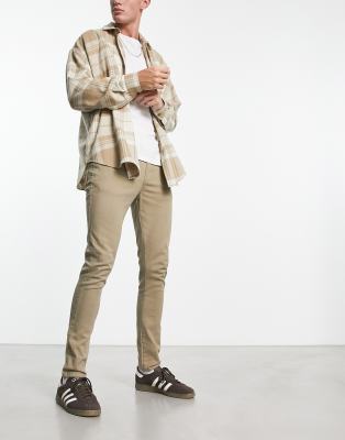 Bolongaro Trevor Bolongaro Trevor skinny fit chinos in beige-Neutral