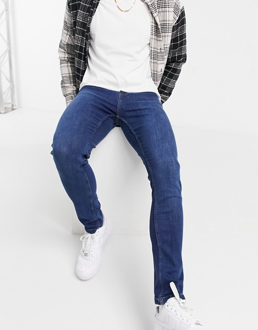 Bolongaro Trevor skinny jeans in mid indigo