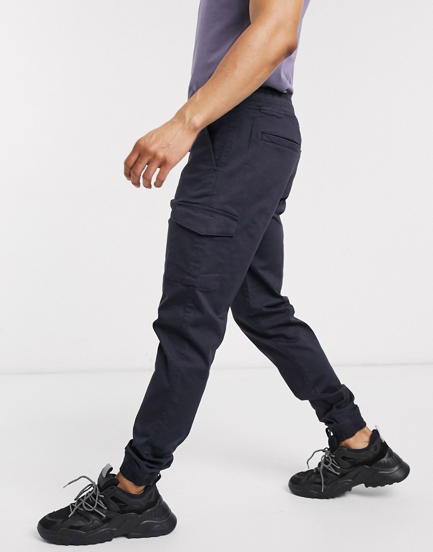 Bolongaro Trevor - Skinny joggingbukser med manchetter-Marineblå