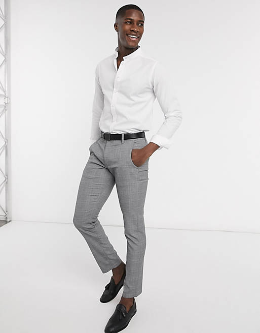 Bolongaro Trevor - Slim-fit overhemd zonder kraag