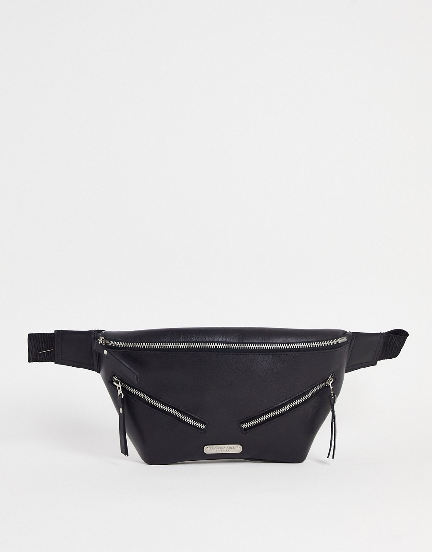 Bolongaro Trevor Smooth Leather Fanny Pack In Black