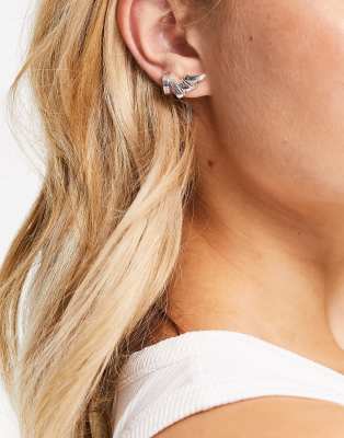 Bolongaro Trevor spiral ear cuff in silver - Click1Get2 Black Friday