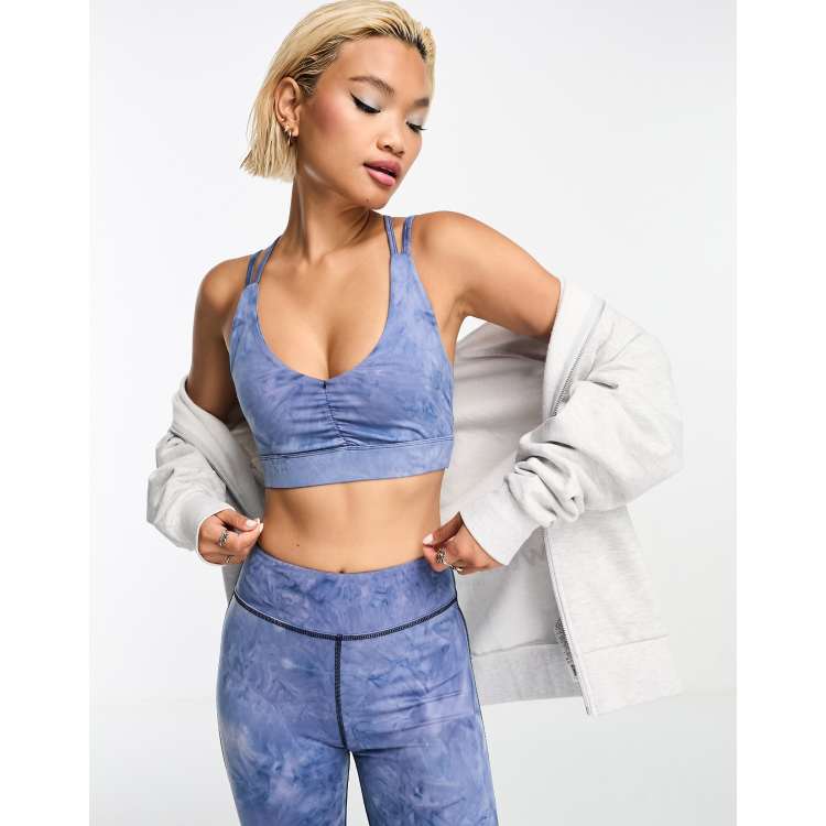Strappy front sports bra best sale