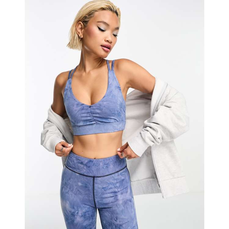 Ruched Strappy Sports Bra