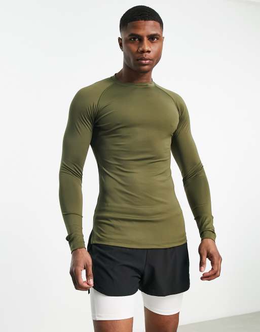 Bolongaro Trevor Sports base layer top in khaki ASOS