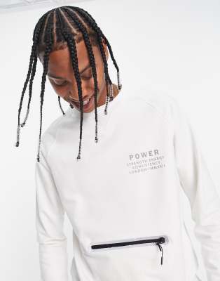 Bolongaro Trevor Sports sweat in cream  - ASOS Price Checker