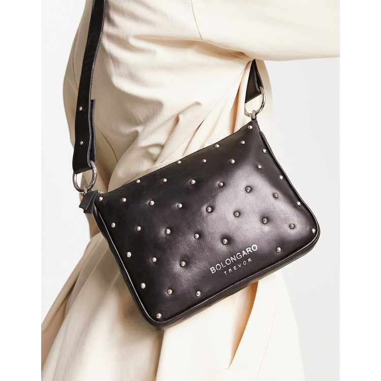 Bolongaro Trevor star stud detail crossbody bag in black