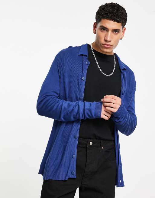 Bolongaro Trevor Stickad Overshirt Med Knäppning Asos