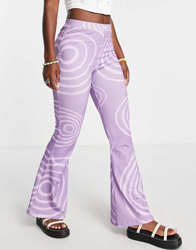 Bolongaro Trevor stretch kick flare pants in lilac - part of a set