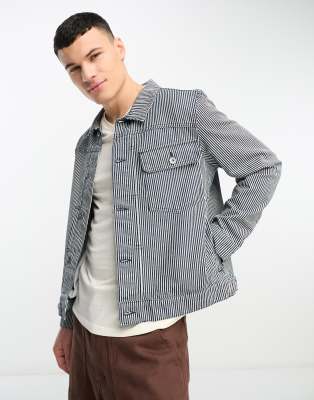 Bolongaro Trevor stripe jacket in blue | ASOS