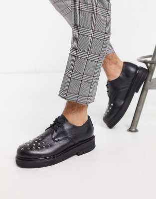 studded leather shoes