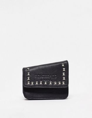 Bolongaro Trevor studded leather purse in black