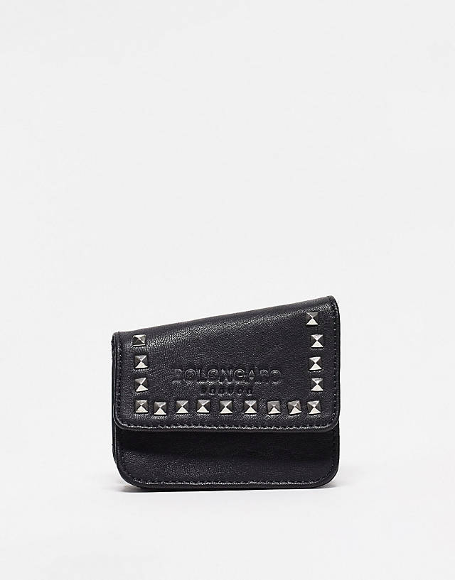 Bolongaro Trevor - studded leather purse in black