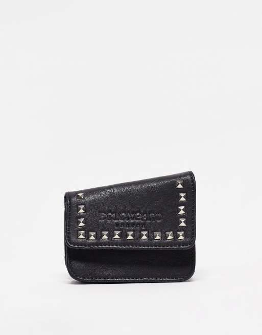 Studded discount leather purse