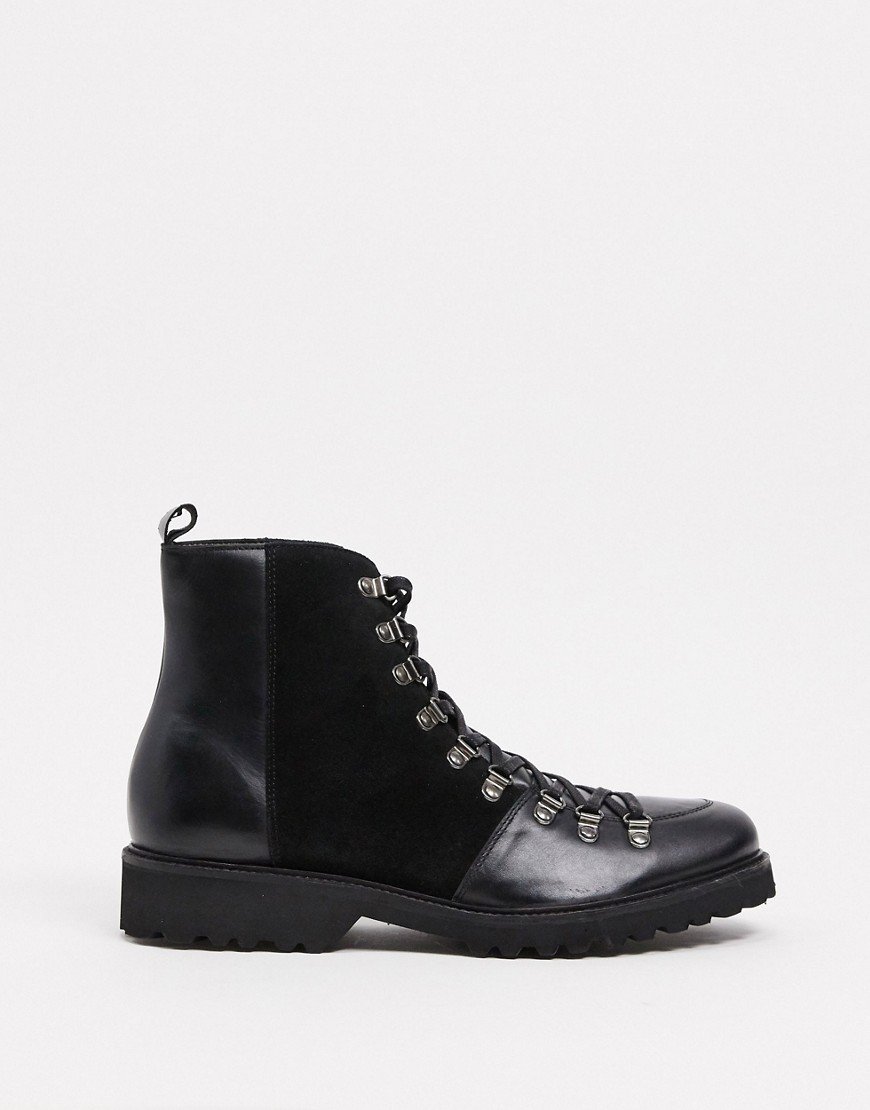 Bolongaro Trevor suede & leather boots-Black