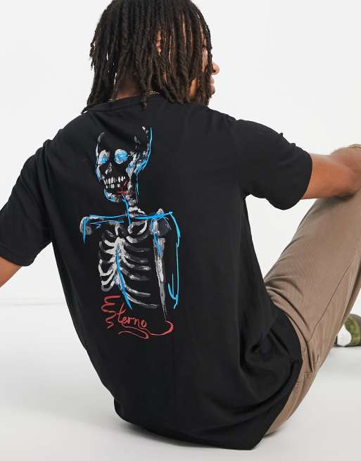 Bolongaro Trevor t-shirt with skull back print in black