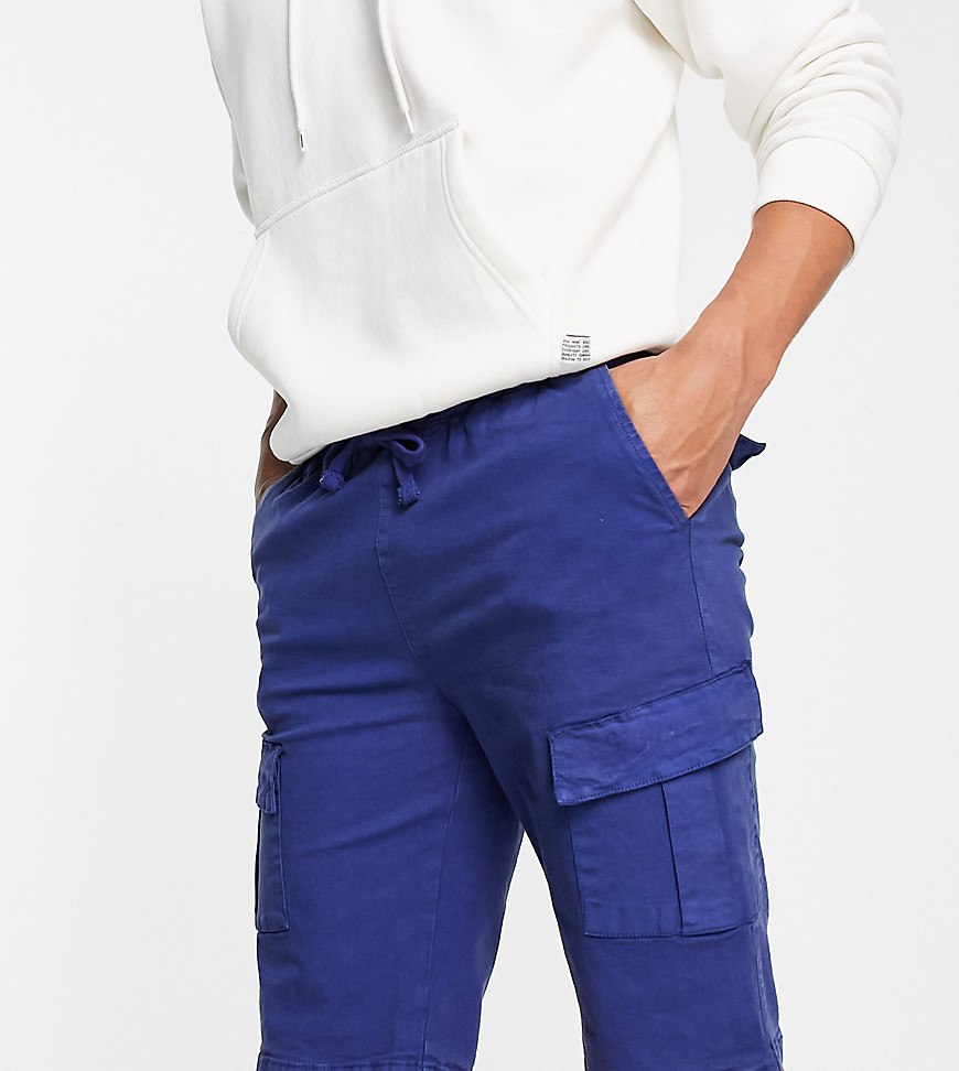 Tall cargo shorts in blue