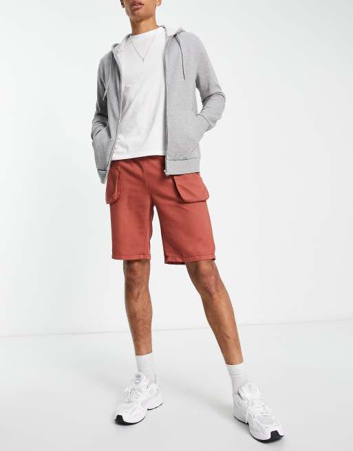 Bolongaro Trevor Tall cargo shorts in rust ASOS