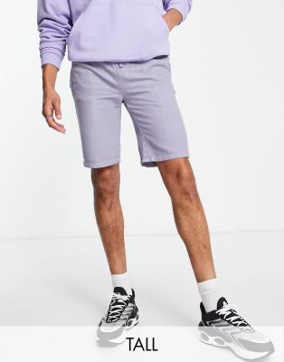 Bolongaro Trevor Tall Cord Shorts In Lilac-purple