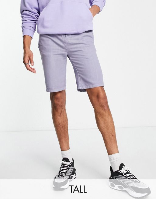 Bolongaro Trevor Tall cord shorts rise in lilac