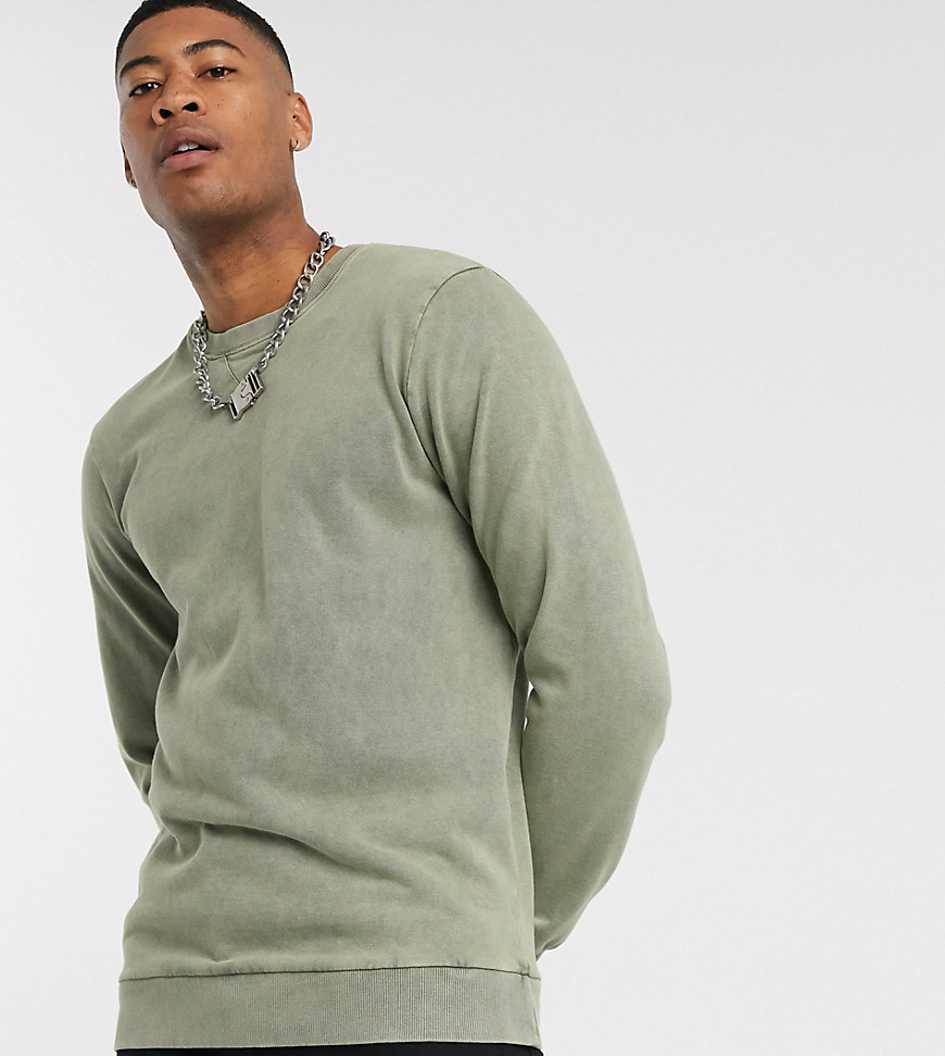 Bolongaro Trevor Tall - Sweater met ronde hals in kaki-Groen