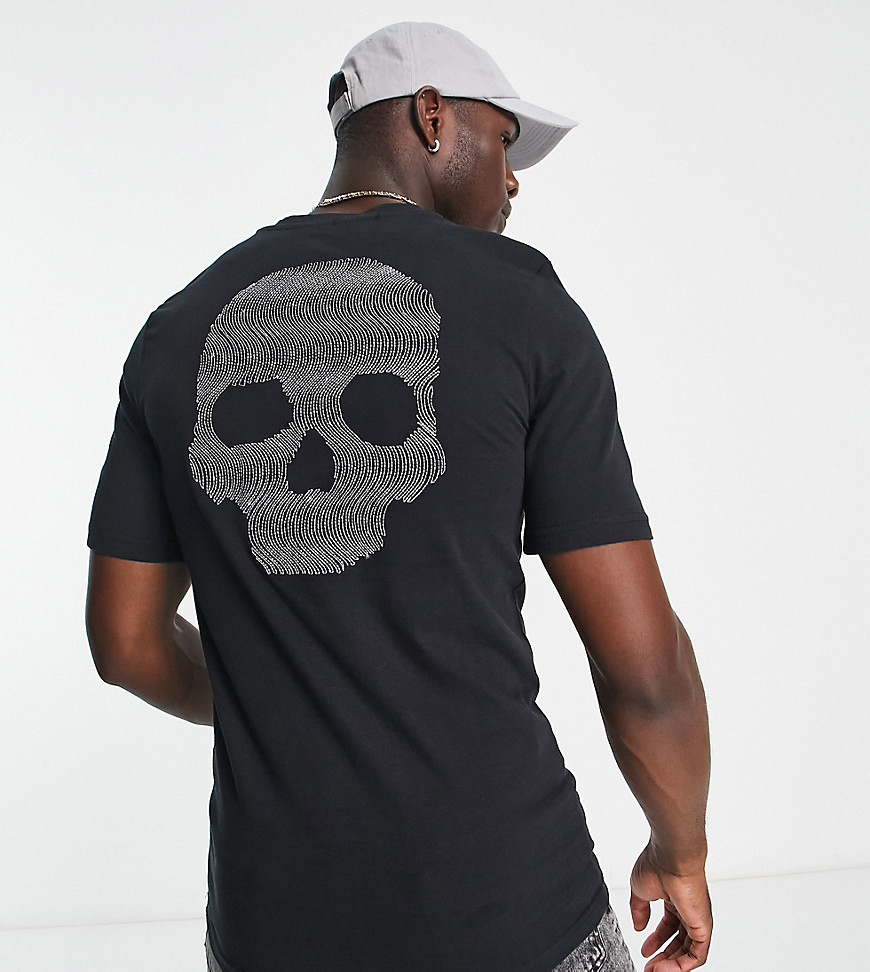 Bolongaro Trevor Tall wave skull t-shirt in black