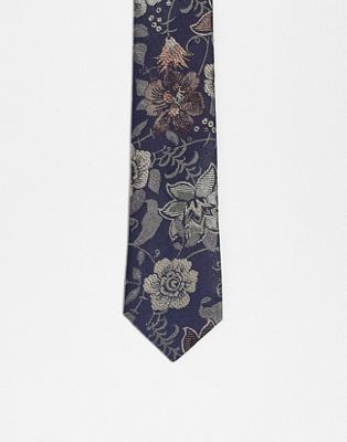 Bolongaro Trevor tie in navy floral print