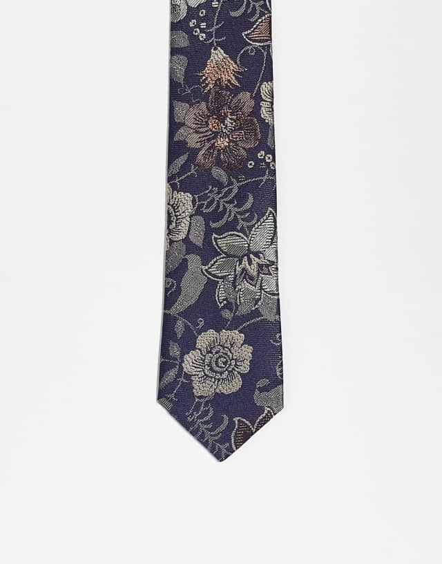 Bolongaro Trevor tie in navy floral print