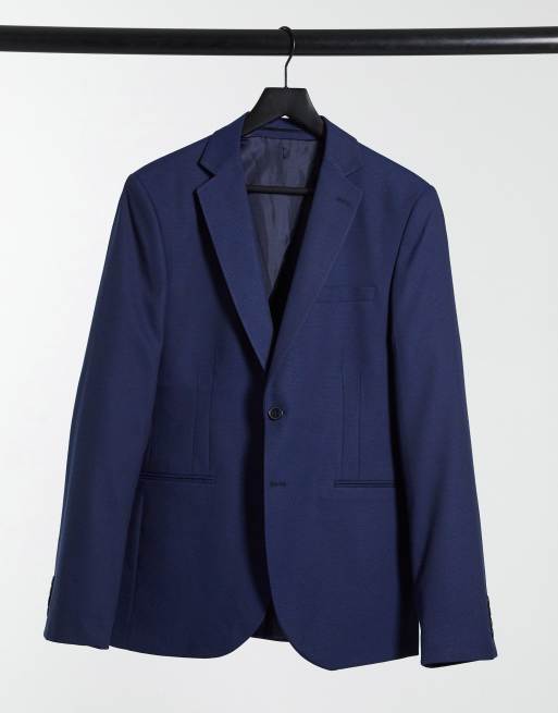 Bolongaro Trevor - Veste de costume ultra skinny unie - Bleu marine