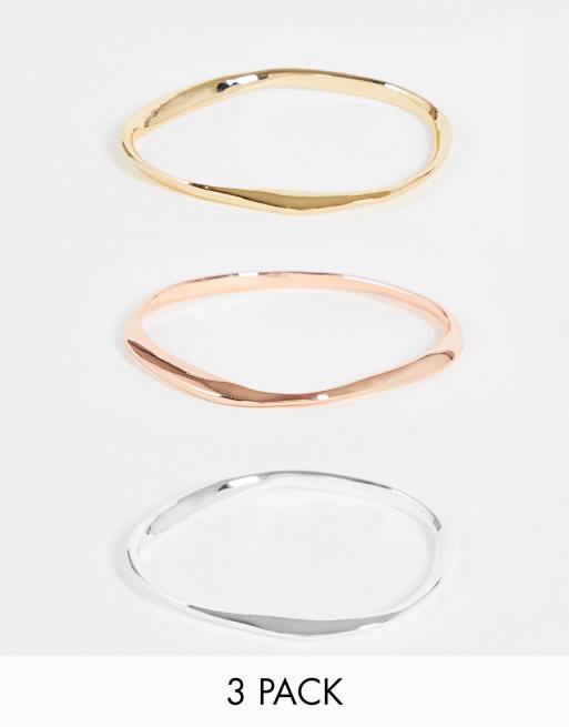 Bolongaro Trevor wavy stacking bangles in multi