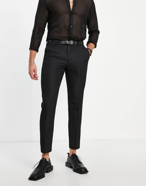 Bolongaro Trevor wedding jacquard skinny fit tuxedo suit pants