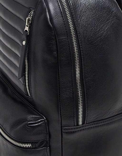 Bolongaro Trevor zip detail backpack in black, 4 of 4