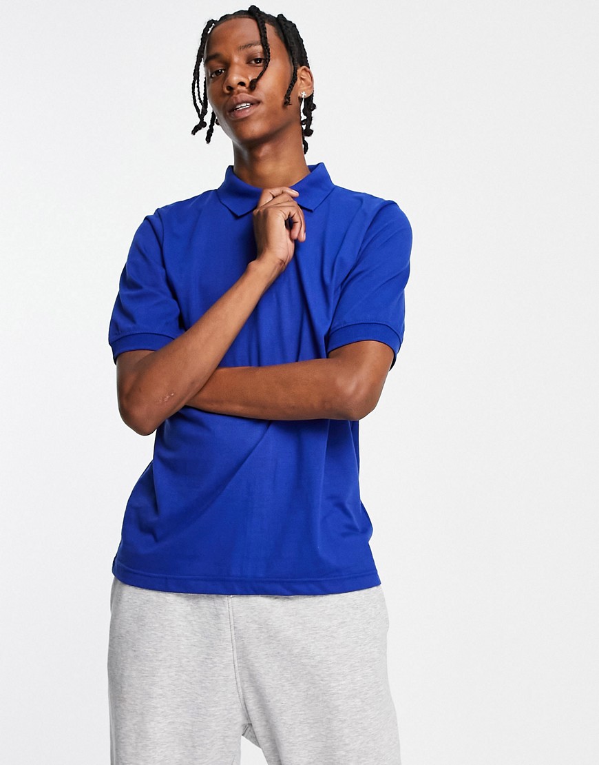 Bolongaro Trevor zip through polo shirt in blue