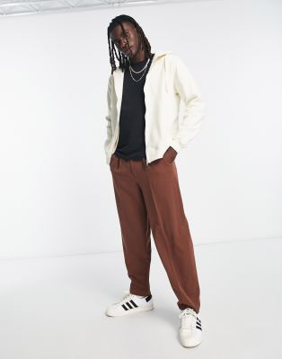 Bolongaro Trevor zip thru hoodie in white - ASOS Price Checker
