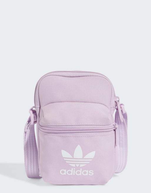 Bolsa color orquídea pálido clásica para festivales Adicolor de adidas Originals