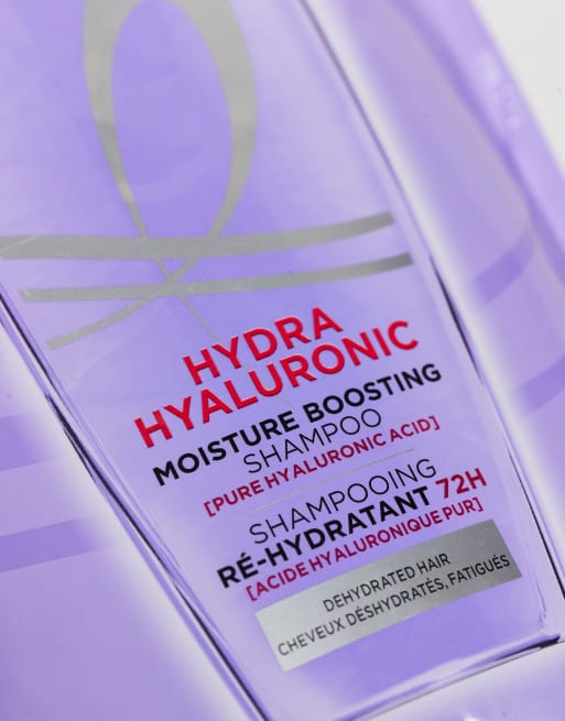 Bolsa de recambio para champú hidratante con ácido hialurónico Elvive Hydra Hyaluronic Moisture Boosting de 500ml de L'Oreal, 4 de 4