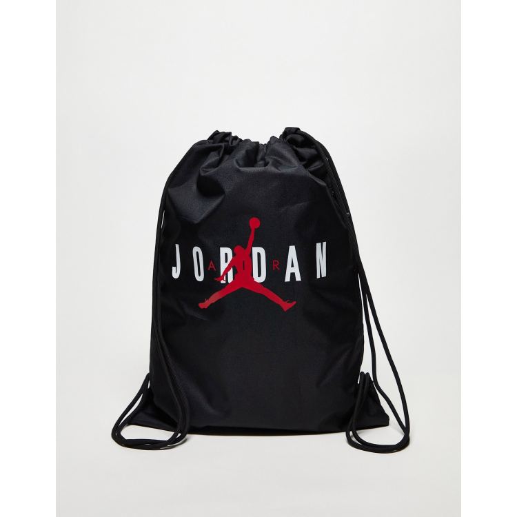 Bolsa para el gimnasio negra con cord n ajustable Air de Jordan ASOS