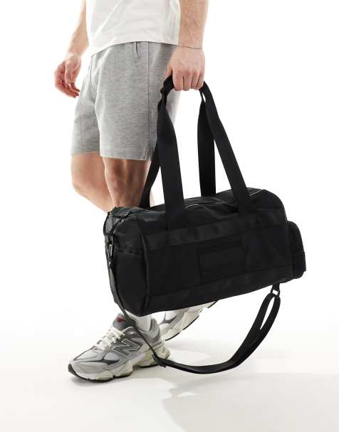 Bolsa para el gimnasio negra de nailon de ASOS DESIGN - view 1