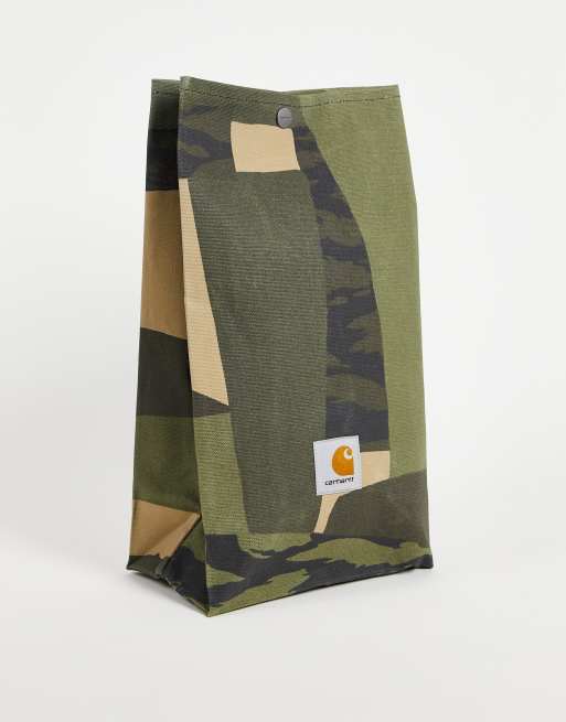 Bolsa tipo fiambrera con estampado de camuflaje de lona de Carhartt WIP