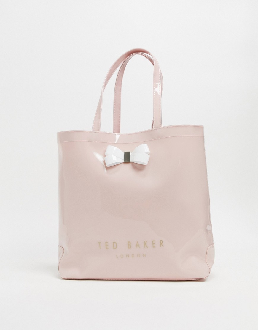 фото Большая сумка с декоративным бантом ted baker-розовый