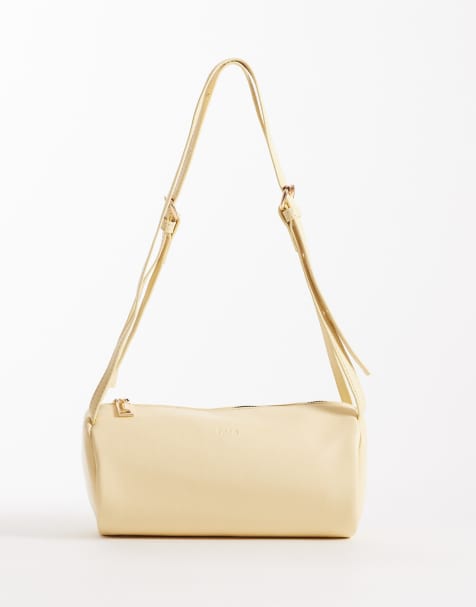 Bolso amarillo pastel con dos asas de estilo deportivo de PASQ - view 1