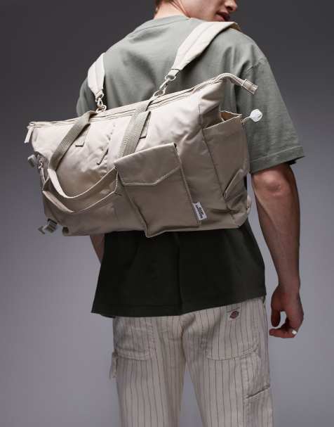 Bolso beis multiposición con detalle de bolsillo y compartimento para portátil Calypso de OLEND - view 1