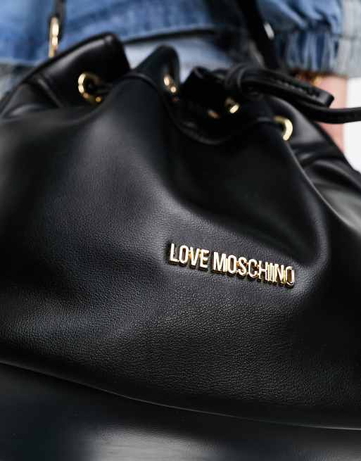 Bolso bombonera negro holgado de Love Moschino, 3 de 4