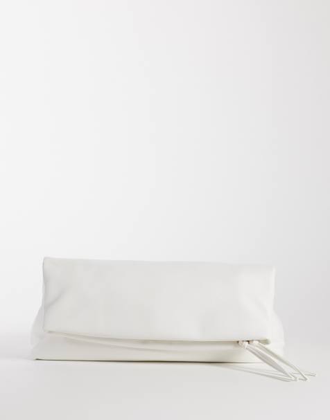 Bolso clutch blanco alargado de ASOS DESIGN - view 1